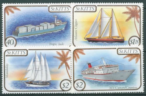 St. Kitts 1985 Schiffe 160/63 postfrisch