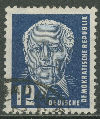 DDR 1952 Präsident Wilhelm Pieck mit X I Wasserzeichen 323 va X I gestempelt