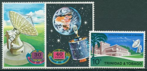 Trinidad und Tobago 1971 Erdfunkstelle Matura Satellit 290/92 postfrisch