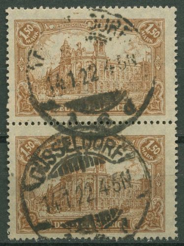 Deutsches Reich 1920 Reichspostamt Berlin 114 a senkrechtes Paar gestempelt