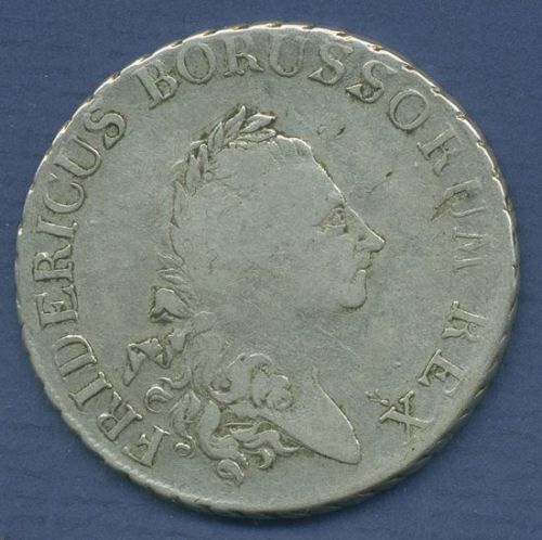 Preußen Taler 1786 B, Friedrich II., Dav. 2590 fast ss/ss (m6610)