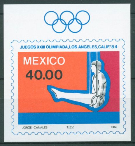 Mexiko 1984 Olympia Sommerspiele Los Angeles Block 27 postfrisch (C63427)