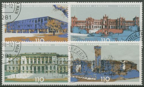 Bund 1998 Landesparlamente 1974/77 gestempelt