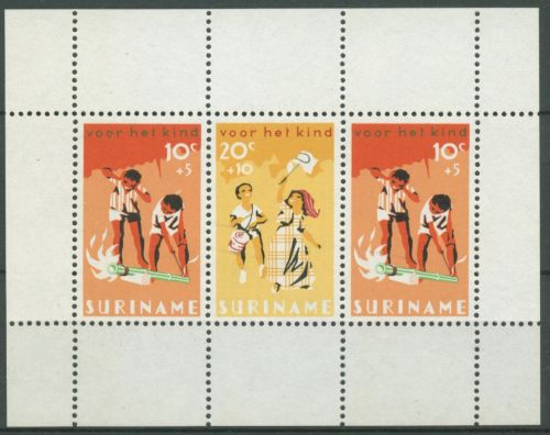 Surinam 1966 Voor het Kind Feste Feiertage Block 6 postfrisch (C63445)