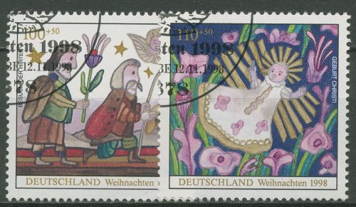 Bund 1998 Weihnachten Zeichnungen 2023/24 gestempelt