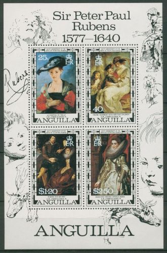 Anguilla 1977 Malerei P.P.Rubens Block 18 postfrisch (C94627)