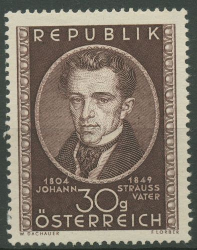 Österreich 1949 Komponist Johann Strauß 942 postfrisch