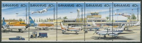 Bahamas 1987 Tourismus Flughafen 658/62 ZD postfrisch (C94019)