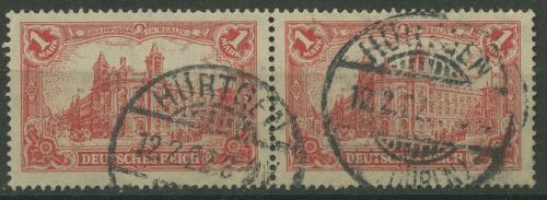 Deutsches Reich 1920 Repräsentative Darstellungen A113 a Paar gestempelt