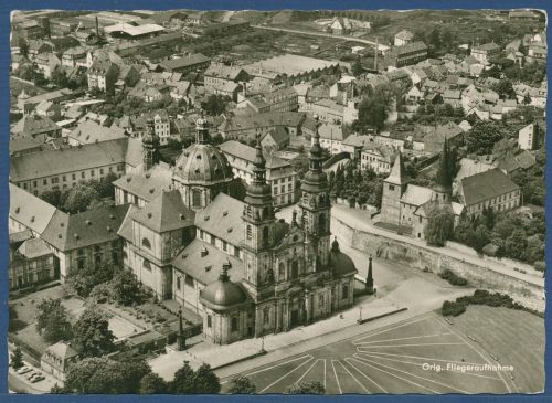 Barockstadt Fulda Dom Priesterseminar Fliegeraufnahme, ungebraucht (AK4740)