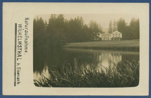 Schloß Wilhelmsthal bei Eisenach, Foto, gelaufen 1914 (AK4722)