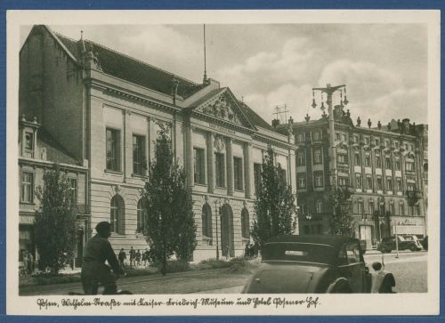 Posen Wilhelm-Straße Hotel Posener Hof, gelaufen 1943 (AK4716)