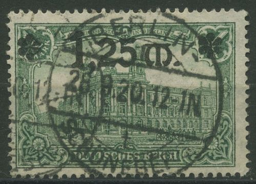 Dt. Reich 1920 Repräsent. Darstellungen m. Aufdruck 116 I mit TOP-Stempel