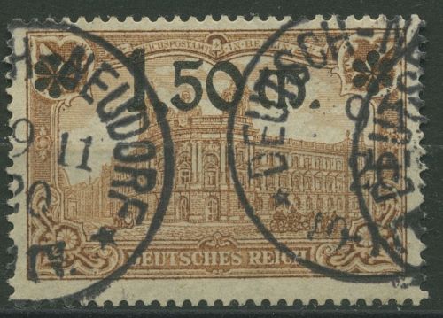 Dt. Reich 1920 Repräsent. Darstellungen m. Aufdruck 117 gestempelt geprüft