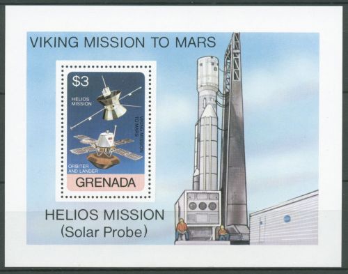 Grenada 1976 Marsmission Raumsonden Block 59 postfrisch (C63567)