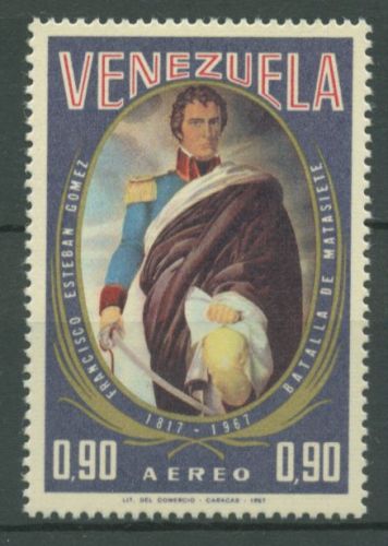 Venezuela 1967 Schlacht von Mata Siete General Gomez 1715 postfrisch