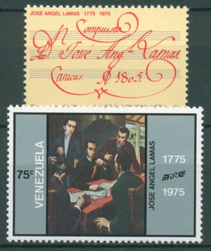 Venezuela 1976 Komponisten José A.Lamas Notenblatt 2020/21 postfrisch