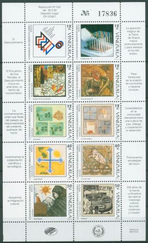 Venezuela 1992 EXPO Sevilla Zeitgenössische Kunst 2718/27 K postfrisch (C63710)