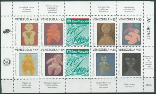 Venezuela 1992 Gemälde Mateo Manaure 2738/45 K postfrisch (C63711)