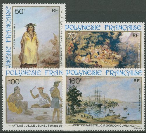 Französisch-Polynesien 1982 Gemälde aus den 19. Jahrhundert 365/68 postfrisch