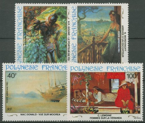 Französisch-Polynesien 1983 Gemälde aus den 20. Jahrhundert 390/93 postfrisch