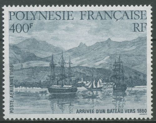 Französisch-Polynesien 1986 Schiffe im Hafen von Papeete Gemälde 456 postfrisch