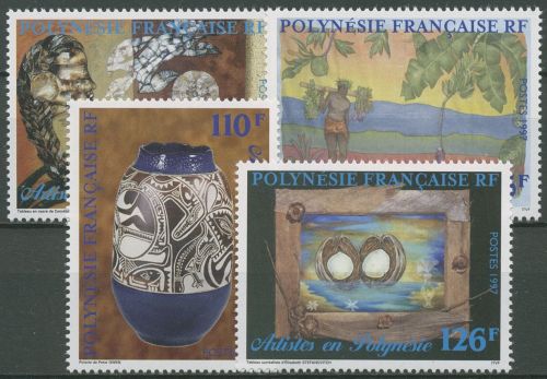 Französisch-Polynesien 1997 Kunstwerke Gemälde Keramik 749/52 postfrisch