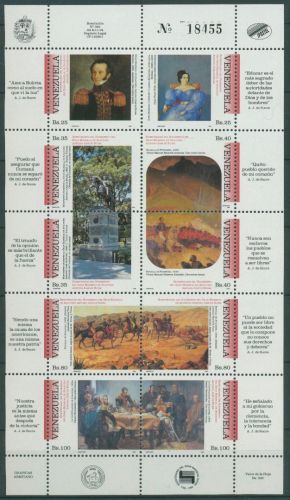 Venezuela 1995 Wandgemälde 2857/66 K postfrisch (SG61734)