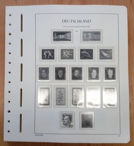LEUCHTTURM Vordrucke DDR 1960/69 SF gebraucht, neuwertig (Z1924)