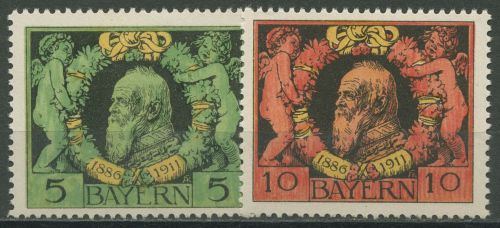 Bayern 1911 25 Jahre Regentschaft von Prinzregent Luitpold 92/93 A postfrisch