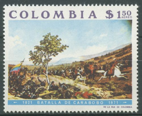 Kolumbien 1971 Schlacht von Carabobo Gemälde 1217 postfrisch