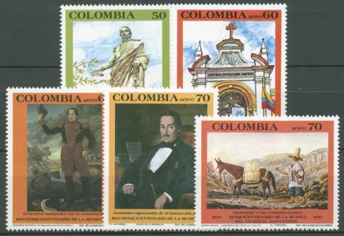 Kolumbien 1990 General Francisco de Paula Santander 1795/99 postfrisch