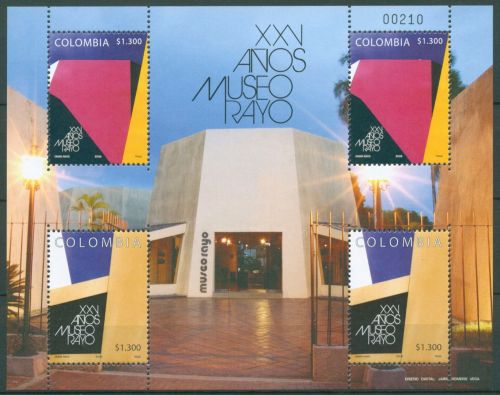 Kolumbien 2006 Rayo-Museum Kunstwerke Block 68 postfrisch (C63722)