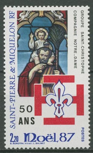 Saint-Pierre et Miquelon 1987 Weihnachten Pfadfinder 553 postfrisch