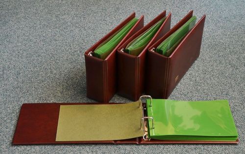 SAFE ALBUM 866-6 braun für Briefe, FDCs, Karten mit 20 Hüllen gebraucht (Z220)