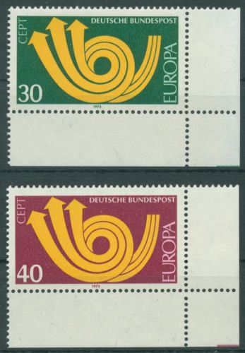 Bund 1973 Europa CEPT 768/69 Ecke 4 unten rechts postfrisch (E910)