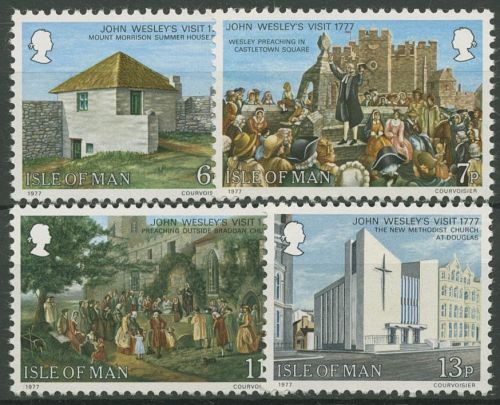 Isle of Man 1977 Methodismus John Wesley 101/04 postfrisch