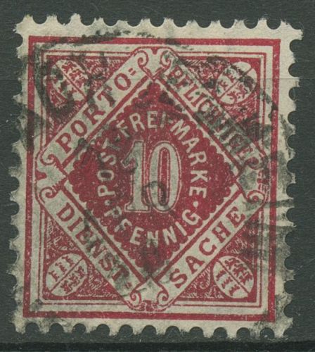 Württemberg Dienstmarken 1906/16 Ziffer in Raute 115 b gestempelt