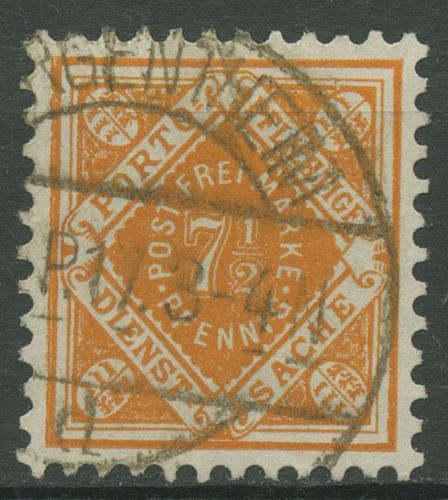 Württemberg Dienstmarken 1916 Ziffer in Raute 120 gestempelt