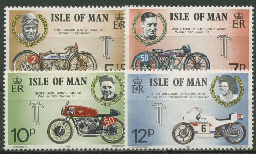 Isle of Man 1975 Tourist-Trophy Motorradrennen 60/63 postfrisch