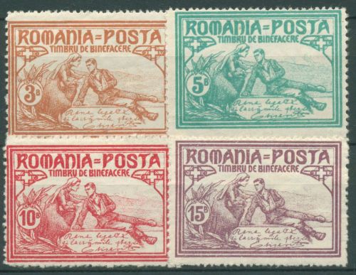 Rumänien 1906 Wohlfahrt Königin Elisabeth 169/72 mit Falz