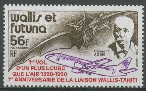 Wallis und Futuna 1990 Flugpionier Clément Ader Flugzeug 579 postfrisch