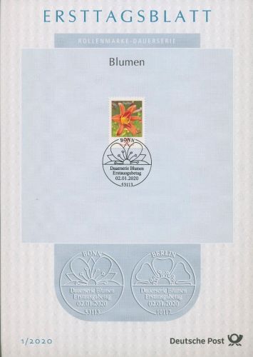 Bund Jahrgang 2020 Ersttagsblätter ETB komplett (XL13541)