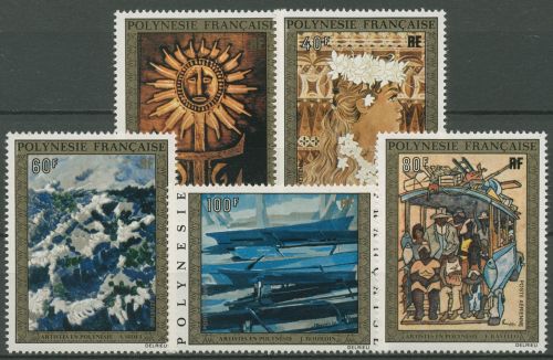 Französisch-Polynesien 1973 Gemälde polynesischer Künstler 170/74 postfrisch