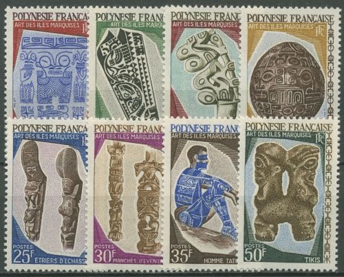 Französisch-Polynesien 1967 Kunst von den Marquesas-Inseln 73/80 postfrisch