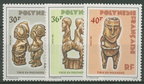Französisch-Polynesien 1985 Kultstatuen Tikis 418/20 postfrisch
