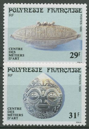Französisch-Polynesien 1989 Zentrum für Kunsthandwerk Papeete 523/24 postfrisch
