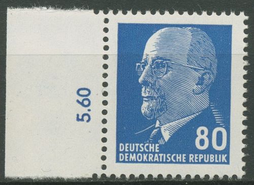 DDR 1967 Walter Ulbricht 1331 az II Rand links postfrisch