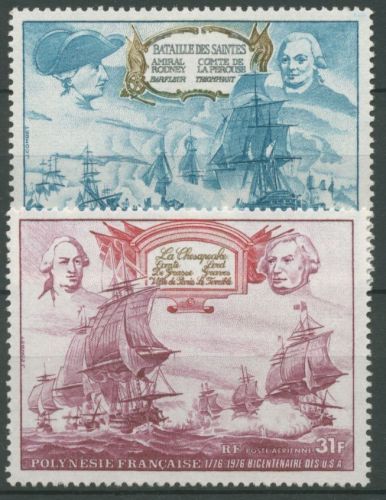 Französisch-Polynesien 1976 200 Jahre Unabhängigkeit der USA 210/11 postfrisch