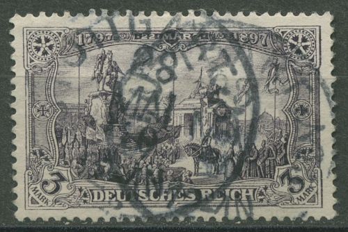 Deutsches Reich 1902 Kaiser Wilhelm Denkmal ohne WZ, 80 Ba gestempelt